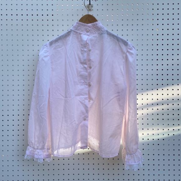 Vintage pink Victorian blouse - Picture 2 of 3